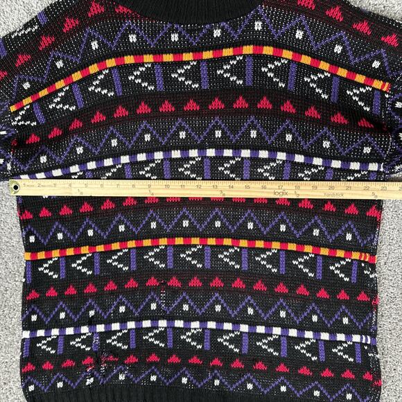 Vtg In Resource By Doris Skis Sweater Womens M Multicolor Fair Isle Halloween - Picture 9 of 14